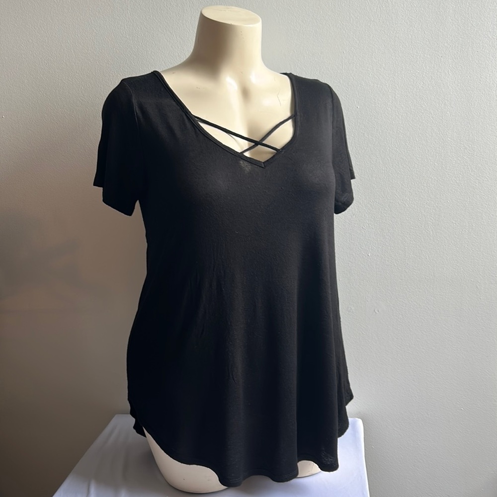 Black T Shirt 1X Bozzolo